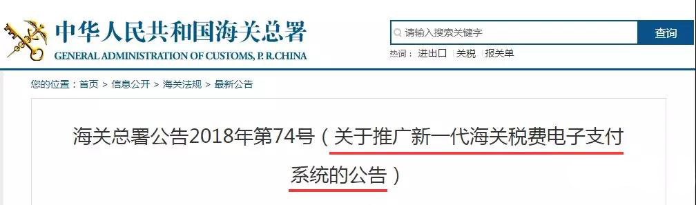 進(jìn)出口報(bào)關(guān),新一代稅費(fèi)電子支付系統(tǒng)