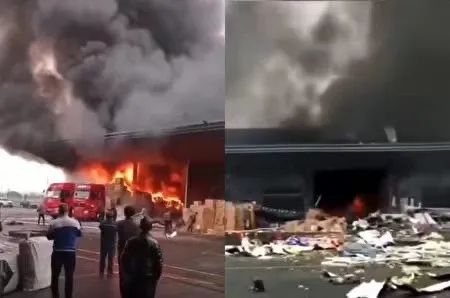 義烏一物流中心突發(fā)爆炸起火，貨