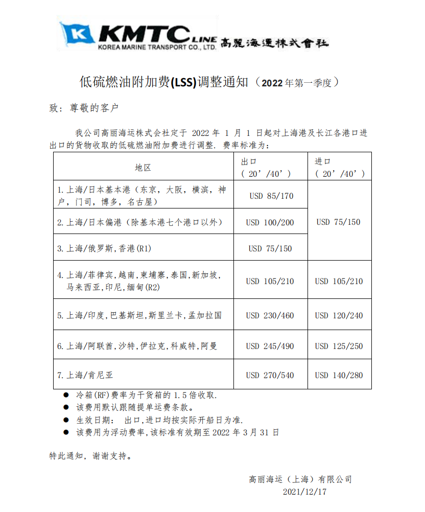 隨著即期運價下跌，承運人取消更多航次并計劃收取附加費