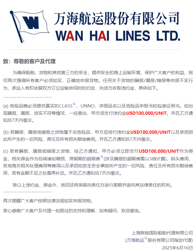 罰10萬美金/柜！關(guān)于貨物瞞報/漏報